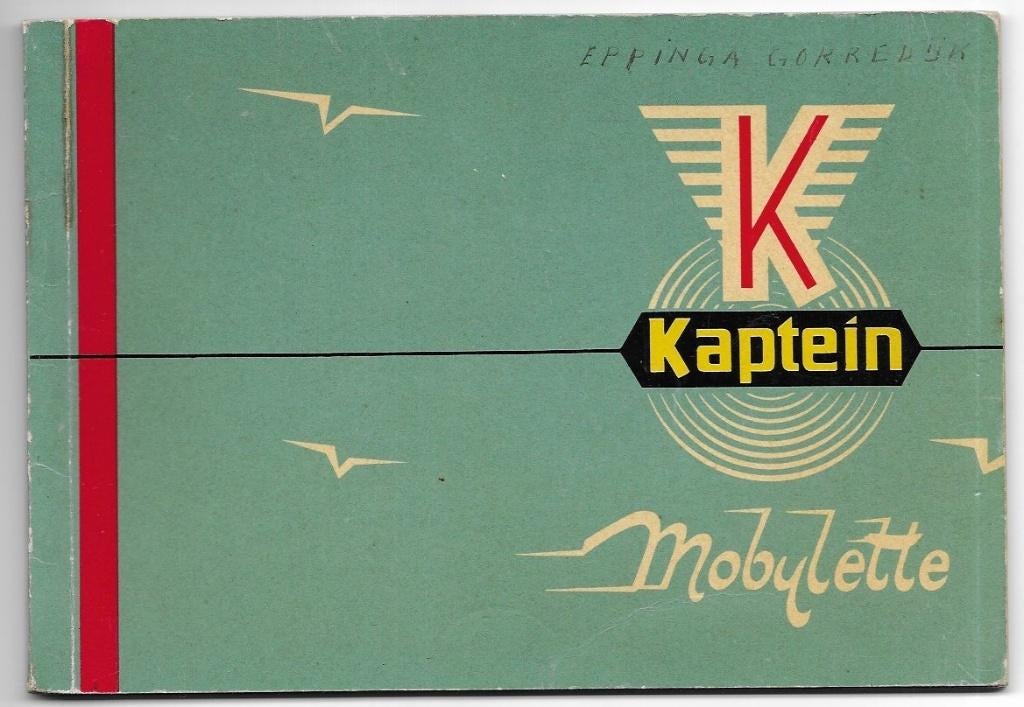 Kaptein Mobylette handleiding hulpmotor 1953 (4510z), Ophalen of Verzenden, Zo goed als nieuw