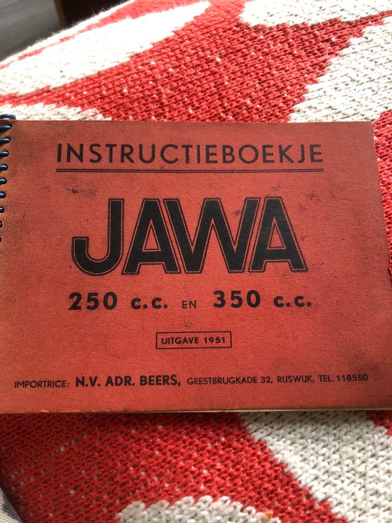 Jawa Instructieboekje 250cc en 350cc - Uitgave 1951, Ophalen of Verzenden, Overige merken
