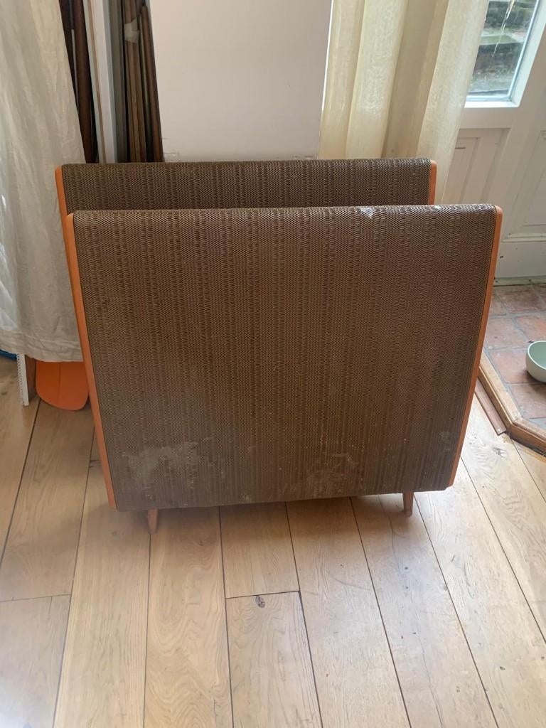 Quad ESL-57 elektrostatische luidsprekers (set van 2), Gebruikt, Minder dan 60 watt, Front, Rear of Stereo speakers, Ophalen