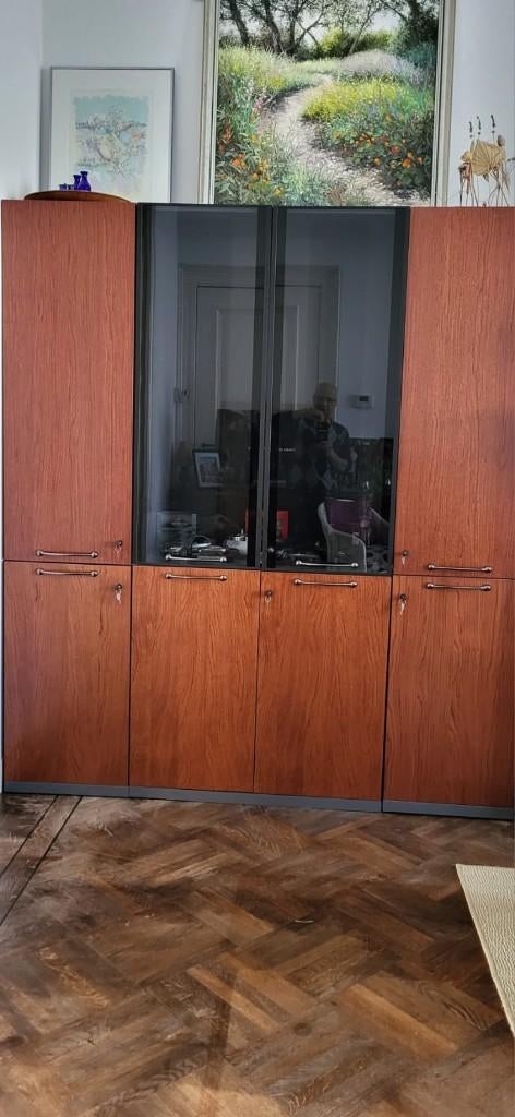 Giorgetti vitrinekast design kast 245 cm – Italiaans design, Ophalen, Met deur(en), 150 tot 200 cm, Zo goed als nieuw