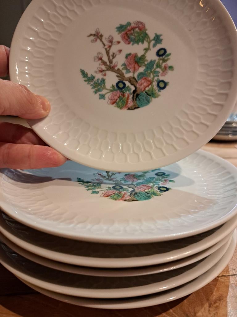 Mosa gebaksbordjes 6 stuks, Ophalen of Verzenden, Zo goed als nieuw, Bord(en), Wedgwood