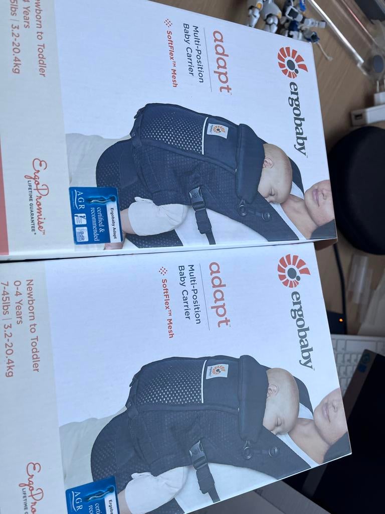 Twee Ergobaby Adapt Draagzakken - Ergonomisch & Comfortabel, Kinderen en Baby's, Babydragers en Draagdoeken, Overige merken, Ophalen of Verzenden