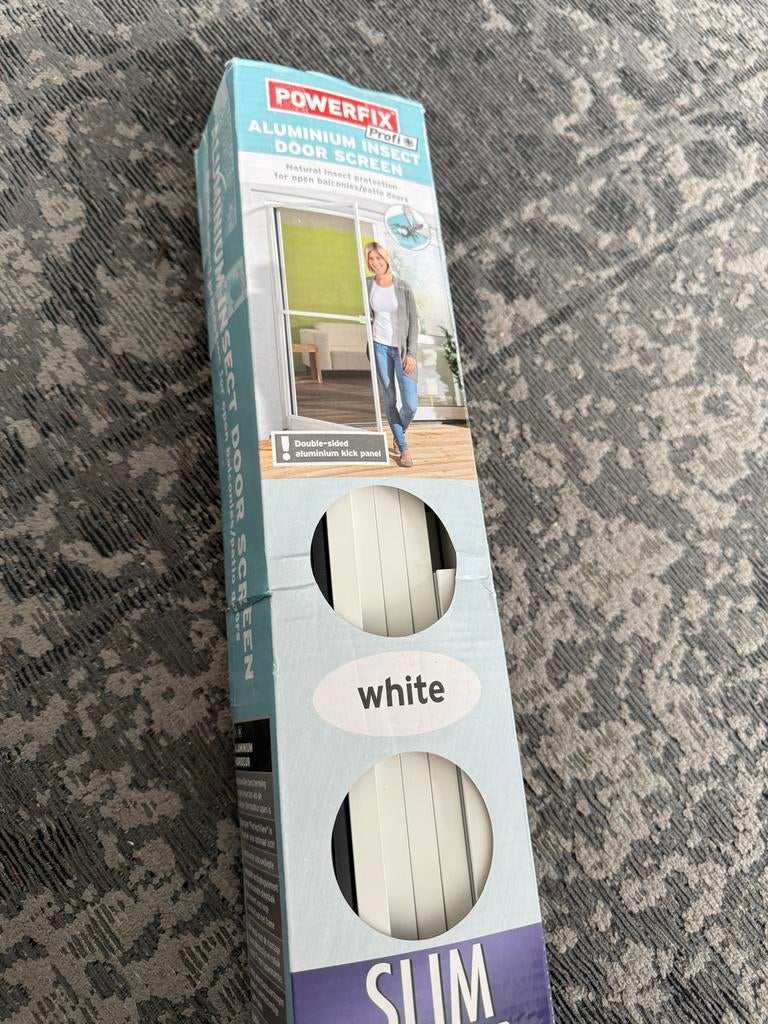 Powerfix aluminium insecten hordeur wit, Doe-het-zelf en Verbouw, Deuren en Horren, Ophalen of Verzenden, Nieuw, Hordeur