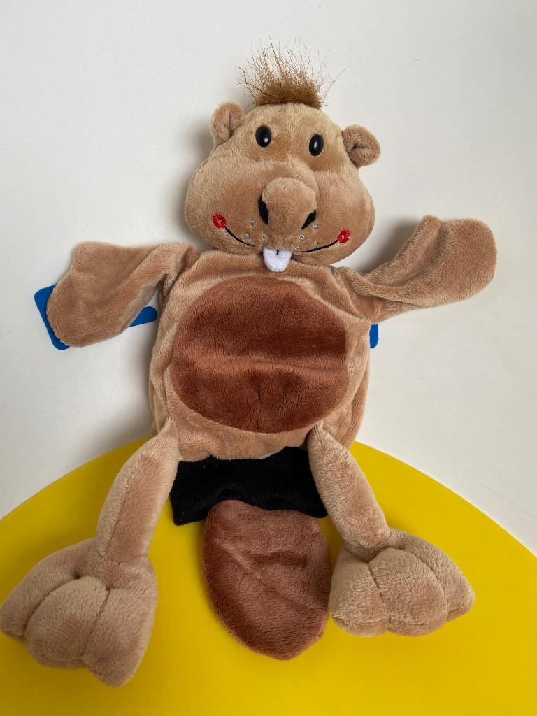 5870 beleduc handpop bever bruin, Ophalen of Verzenden, Zo goed als nieuw, Overige typen