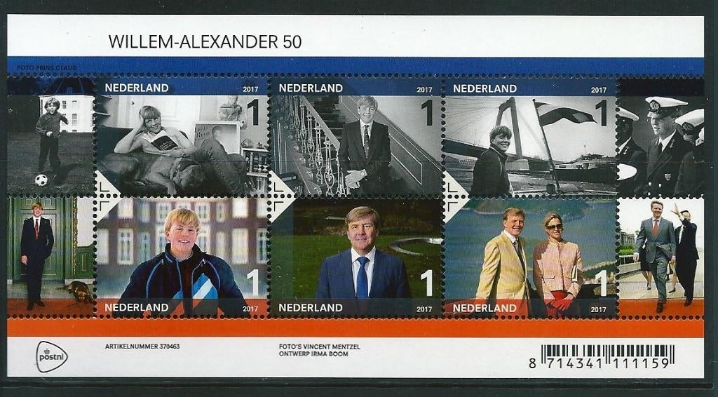 Velletje willem alexander no. V3535, postfris, Ophalen of Verzenden, Postfris