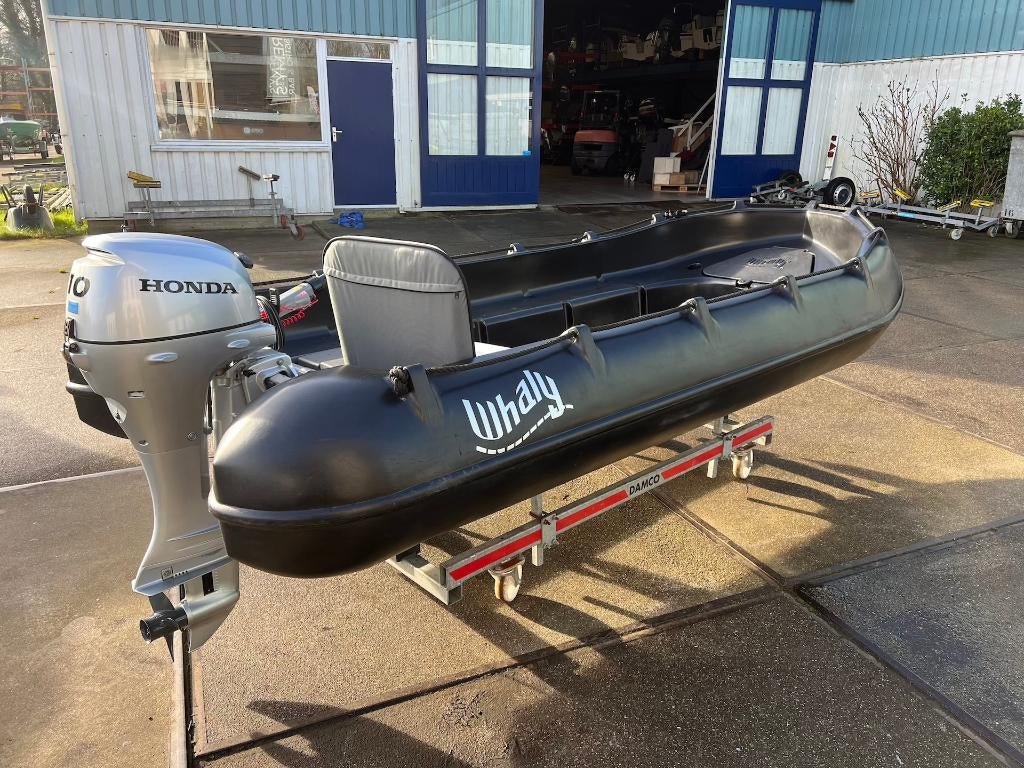 Whaly 370 + Nieuwe Honda BF10 Elektrische start, Watersport en Boten, Vis- en Consoleboten, Ophalen, Overige materialen, Tot 10 pk
