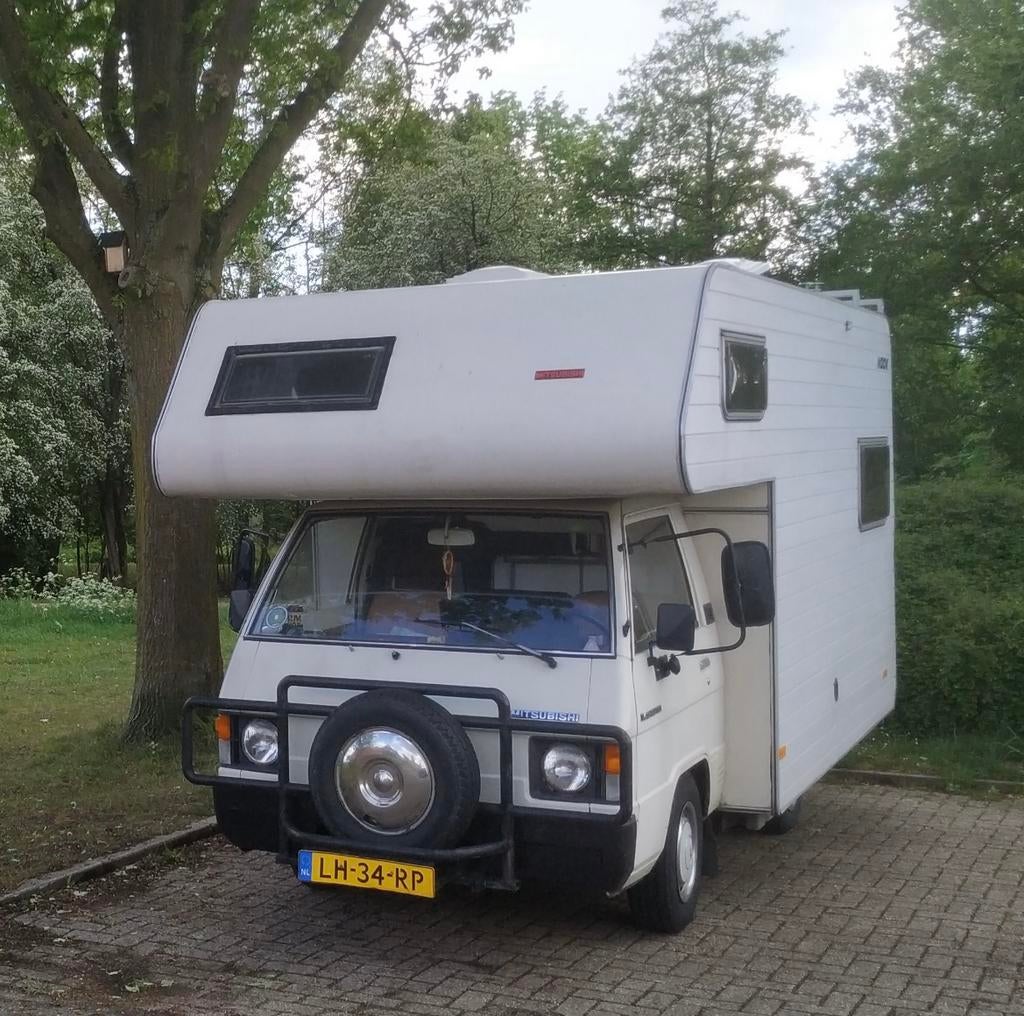 Klus camper, Mitsubishi L300, oldtimer, Caravans en Kamperen, Overige merken, Alkoof, Handgeschakeld, Particulier