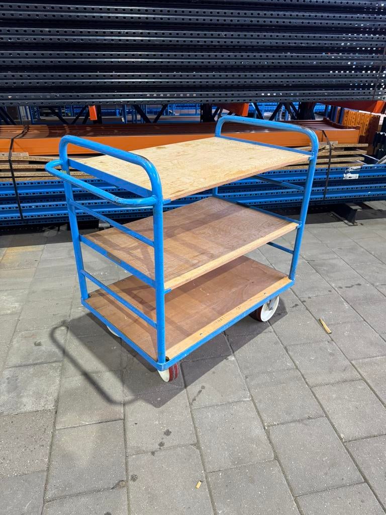 Magazijnkar - Orderpickkar - Werkplaatskar, Doe-het-zelf en Verbouw, Transportwagens, 100 liter of meer, Ophalen, Zo goed als nieuw