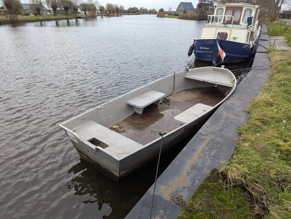 Lang aluminium boot, Watersport en Boten, Vis- en Consoleboten, Ophalen, Gebruikt, Tot 10 pk, Aluminium