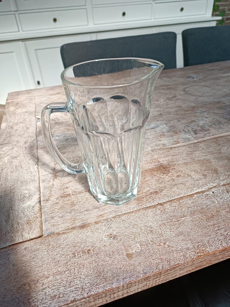 Glazen waterkan / karaf, Overige typen, Ophalen of Verzenden, Overige stijlen, Glas