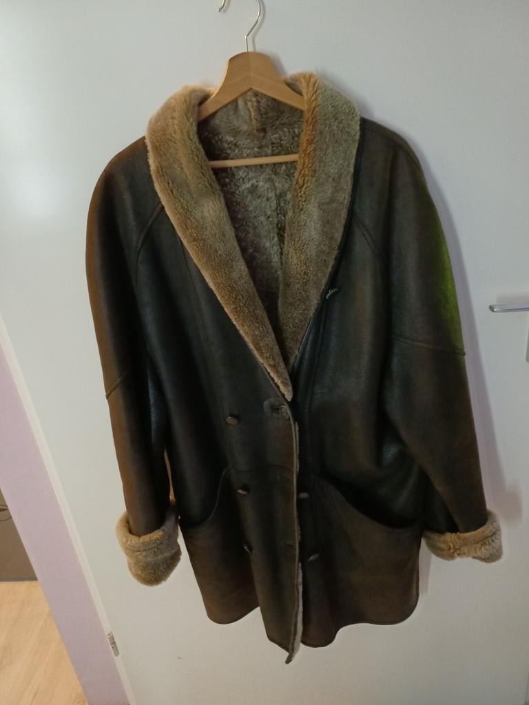 Lammy coat, Ophalen, Bruin, Maat 42/44 (L), Astor