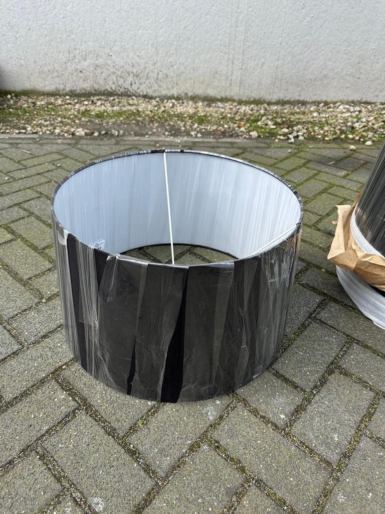 5 zwarte lampenkappen, Ophalen, Zo goed als nieuw, Rechthoekig, Minder dan 25 cm