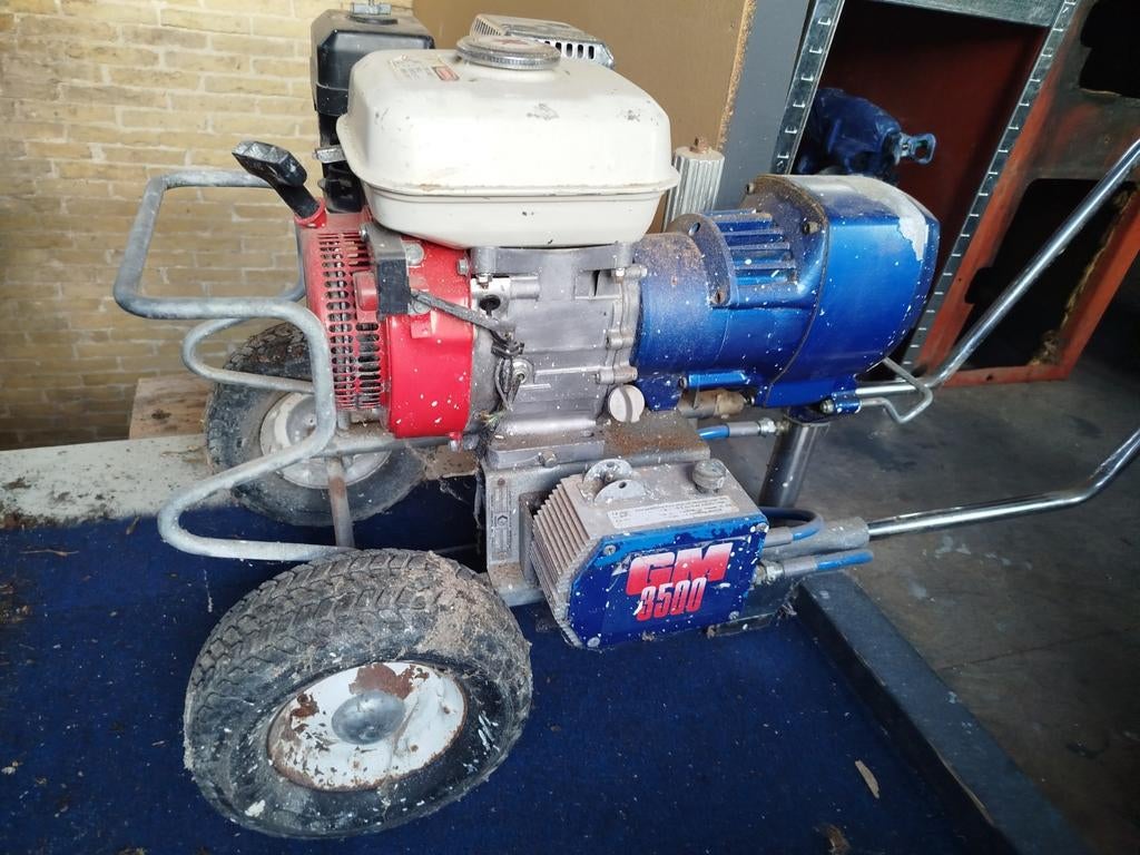 Graco Airless Verfspuit met Honda Benzinemotor, Ophalen, Gebruikt, Verfspuit of Verfpomp