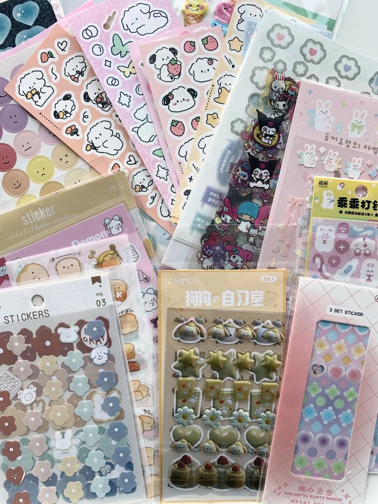 verschillende soorten stickers (0,45 - 1,20), Ophalen of Verzenden, Zo goed als nieuw, Versiering of Embellishment