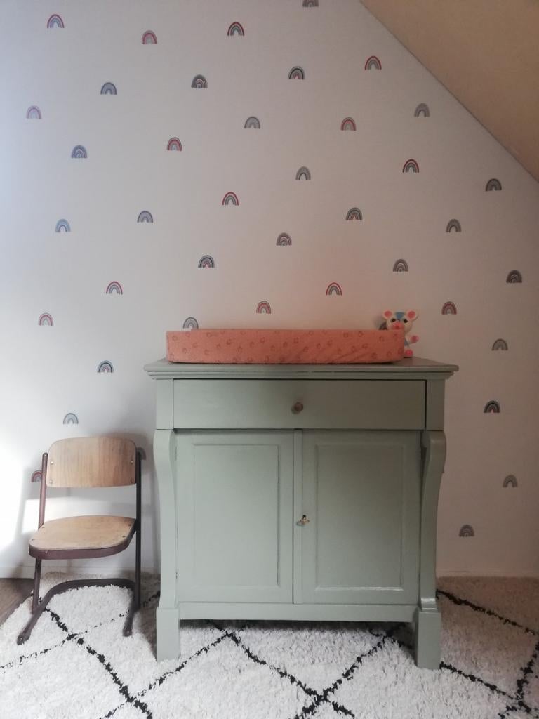 Vintage dressoir / massief hout /brocante /bezorgen mogelijk, Ophalen of Verzenden, 50 tot 75 cm