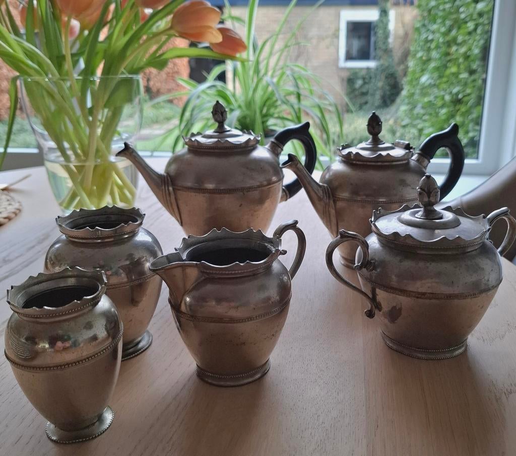 Gerhardi & Co 6-delig verzilverd theeservies, Ophalen