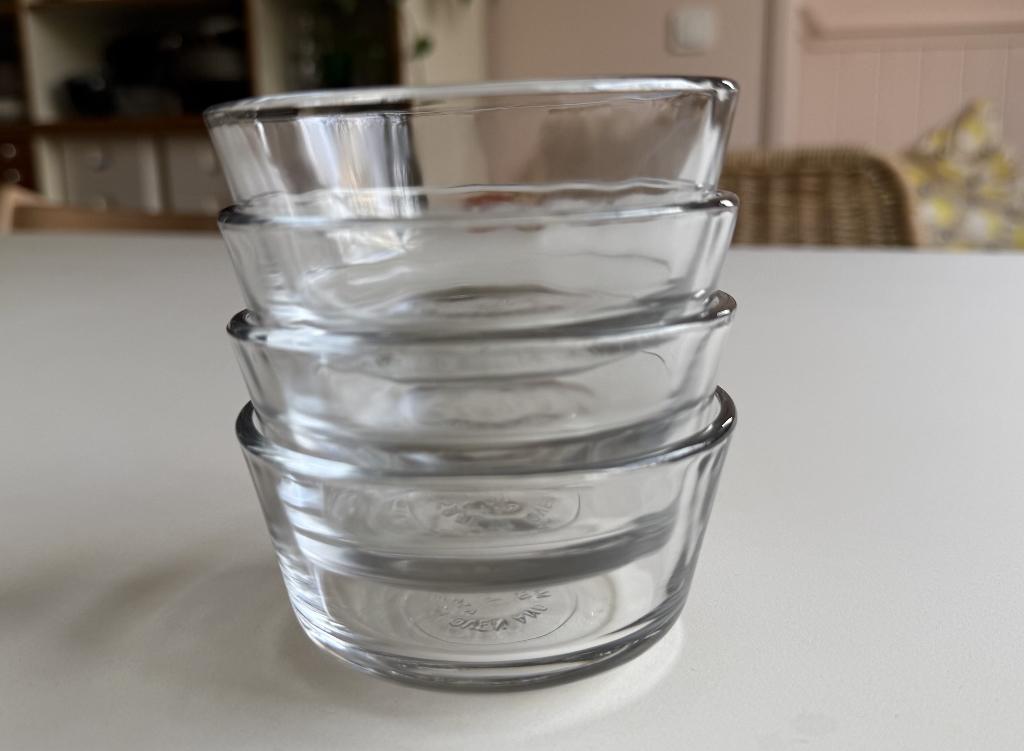 4x Anchor Hocking Fire King USA 434 vla kommetjes/schaaltjes, Huis en Inrichting, Keuken | Servies, Ophalen of Verzenden, Kom(men)