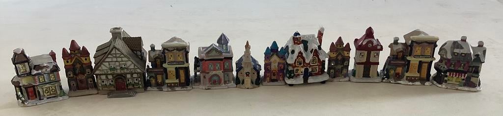 Kerstdorp huisjes, Diversen, Kerst, Ophalen of Verzenden, Zo goed als nieuw