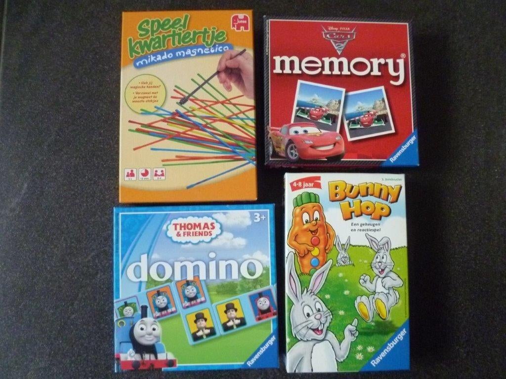 4 gezelschapsspellen, Ophalen of Verzenden, Zo goed als nieuw, Ravensburger, Vijf spelers of meer