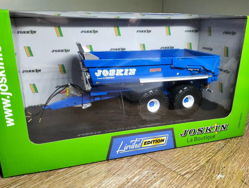 Te koop UH Joskin Trans-KTP 22/50 Blauw Limited Edition., Hobby en Vrije tijd, Modelauto's | 1:32, Nieuw, Tractor of Landbouw