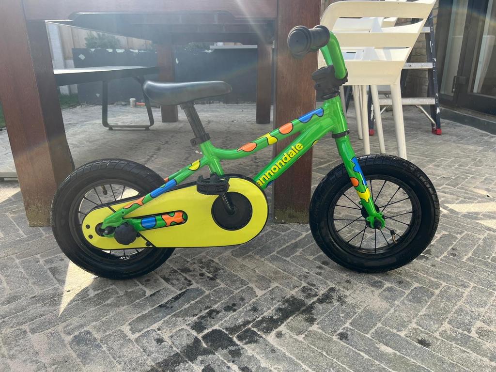 Cannondale kinderfiets 12 inch, Ophalen, Zijwieltjes, Cannondale, Minder dan 16 inch