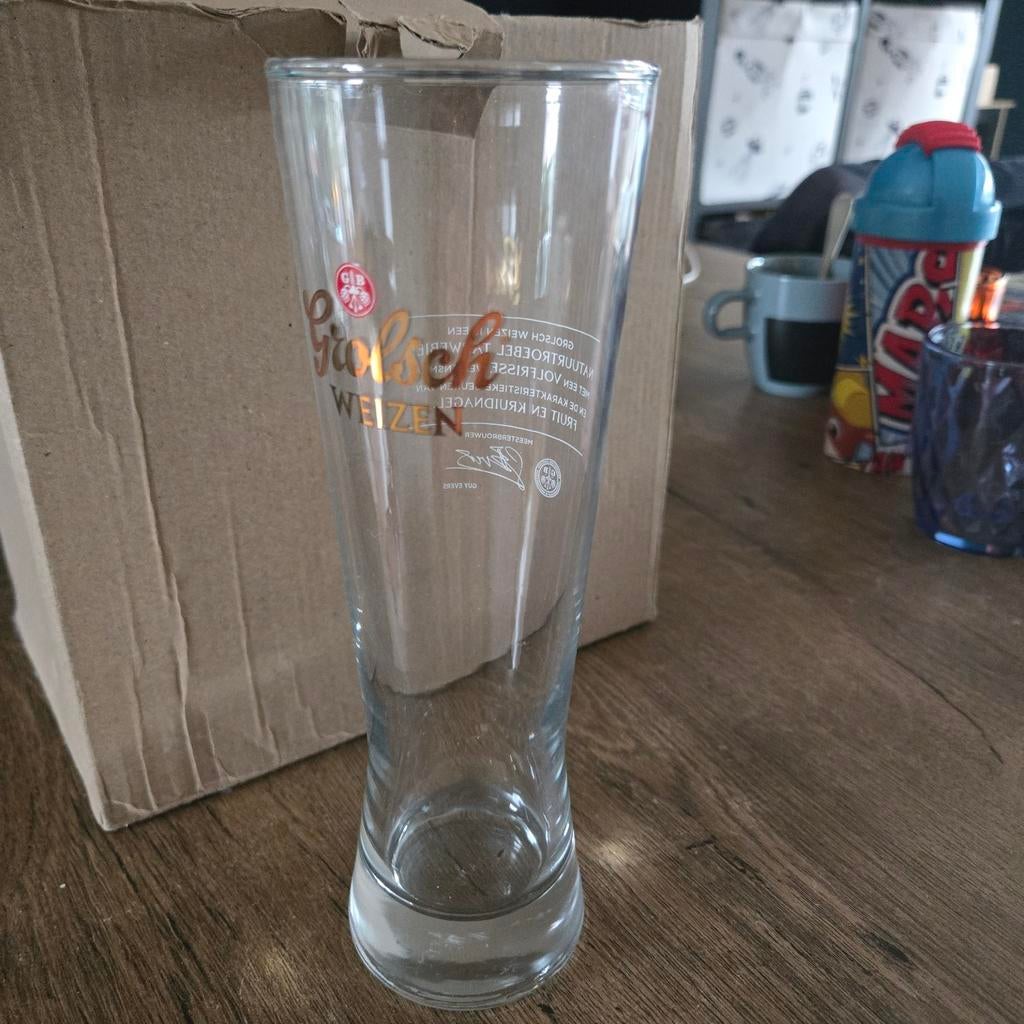 Grolsch weizen 0.3L glazen nieuw 12 stuks, Ophalen of Verzenden, Nieuw, Glas of Glazen, Grolsch