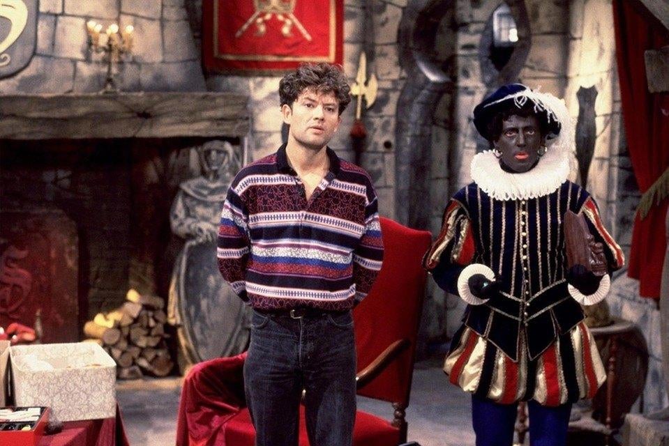 DAG SINTERKLAAS oude versie zwarte Piet en Bart., Diversen, Sinterklaas, Ophalen of Verzenden, Gebruikt