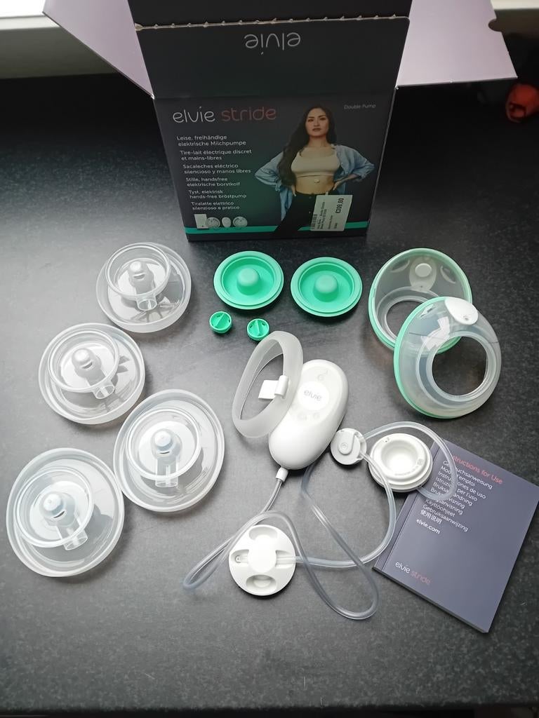 Elvie Stride dubbele borstkolf, Kinderen en Baby's, Babyvoeding en Toebehoren, Ophalen of Verzenden, Zo goed als nieuw, Borstkolf