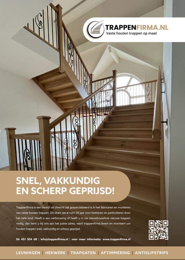 TRAPPENFIRMA (trappenfabriek, vaste houten trap op maat), Garantie, Timmerwerk of Zaagwerk