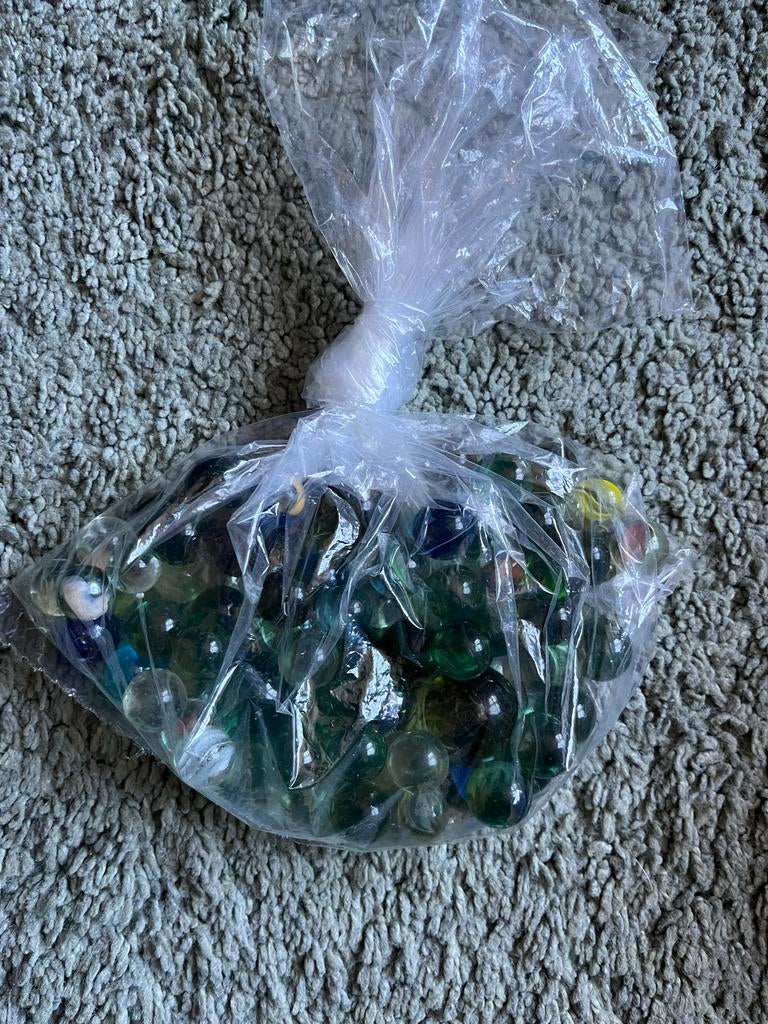 Zak met knikkers, Ophalen of Verzenden, Gebruikt