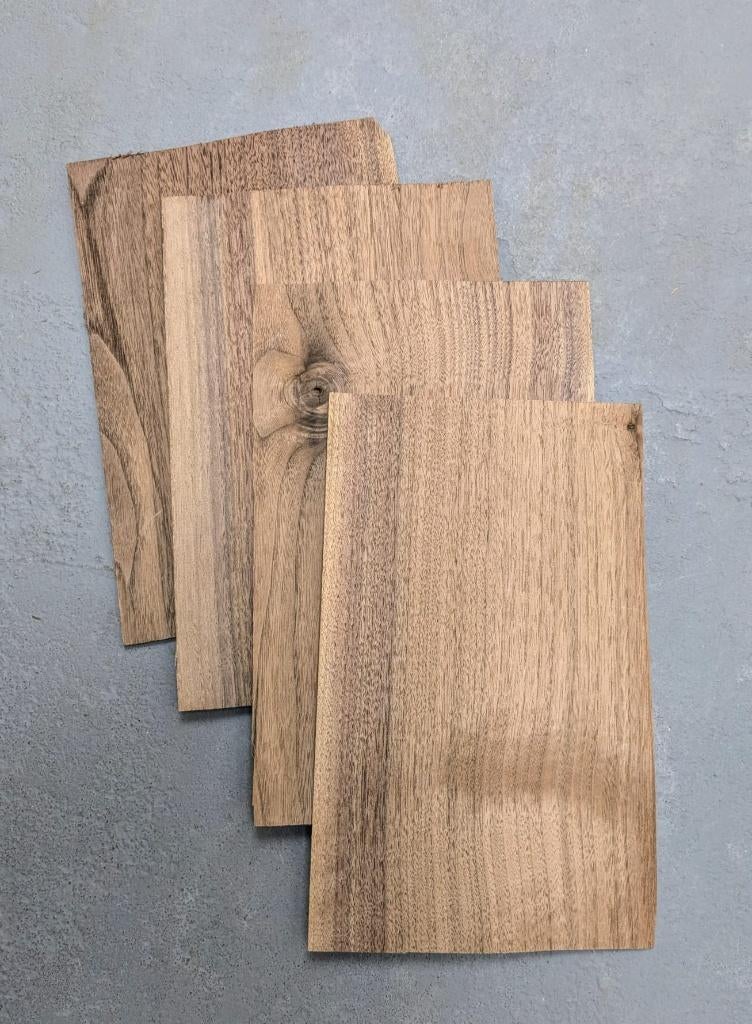 Noten fineer | 1,4 mm | 25x15 cm, -, -, Nieuw, -