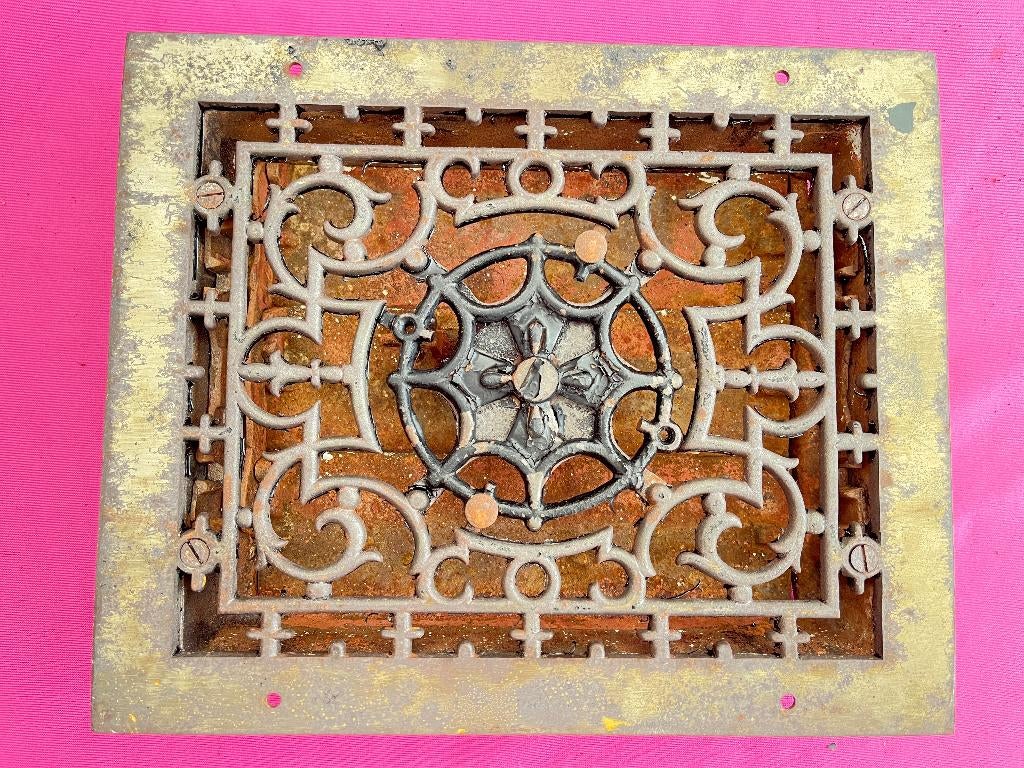 Mooi oud ventilatie rooster, ontluchting, muurrooster,, Ophalen of Verzenden, Gebruikt, Ventilator