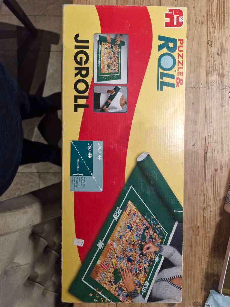 Jumbo Puzzle & Roll - Puzzelmat voor 500-2000 stukjes, Ophalen of Verzenden, 500 t/m 1500 stukjes, Zo goed als nieuw, Legpuzzel