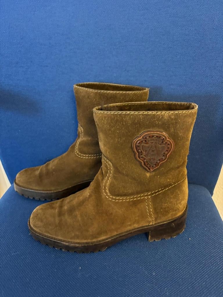 Gucci bontlaarsjes - als nieuw!, Bruin, Lage of Enkellaarzen, Ophalen of Verzenden, Gucci