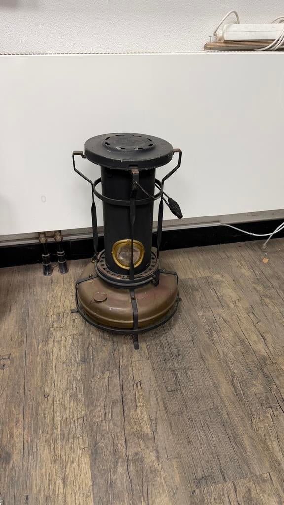 Pertroleum kachtje koper, Ophalen