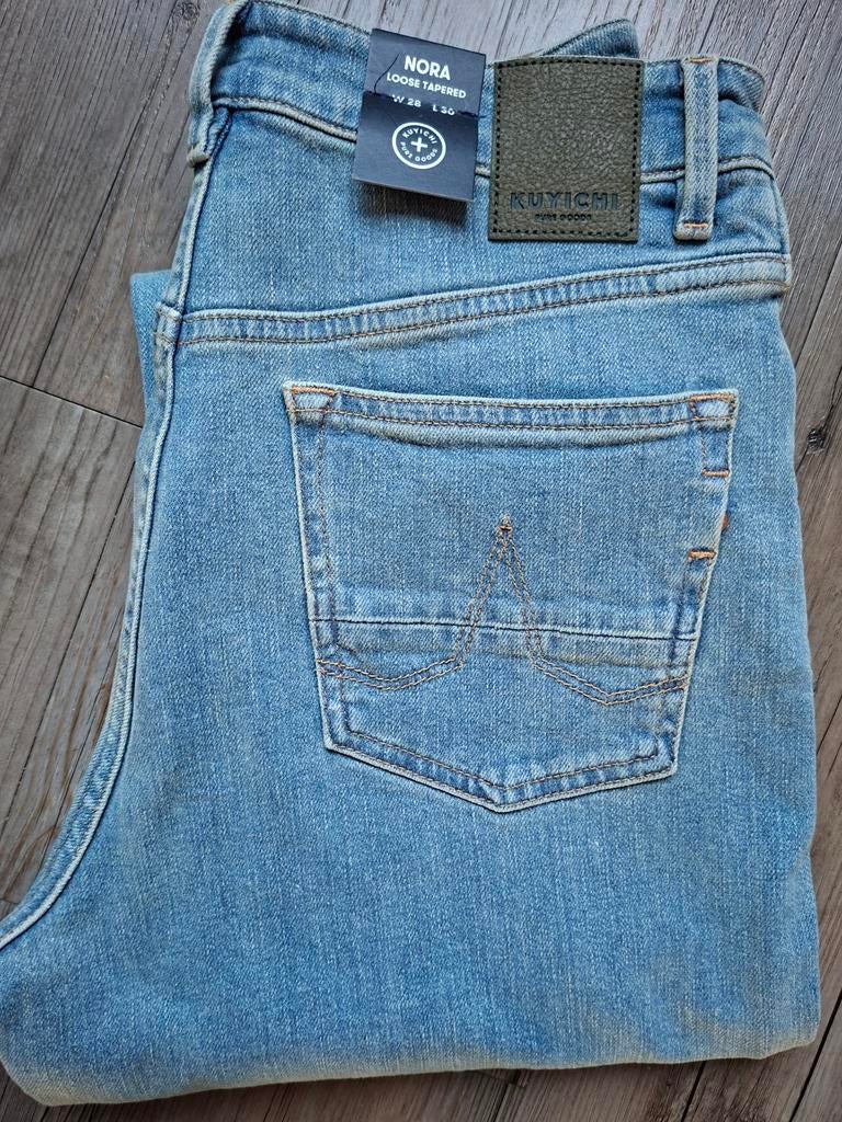 KUYICHI Nora loose tapered fit jeans W28 L30, Blauw, KUYICHI, Nieuw, Ophalen of Verzenden