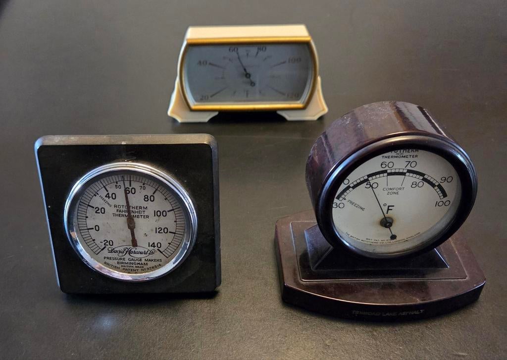 Bakelieten thermometers, Ophalen of Verzenden