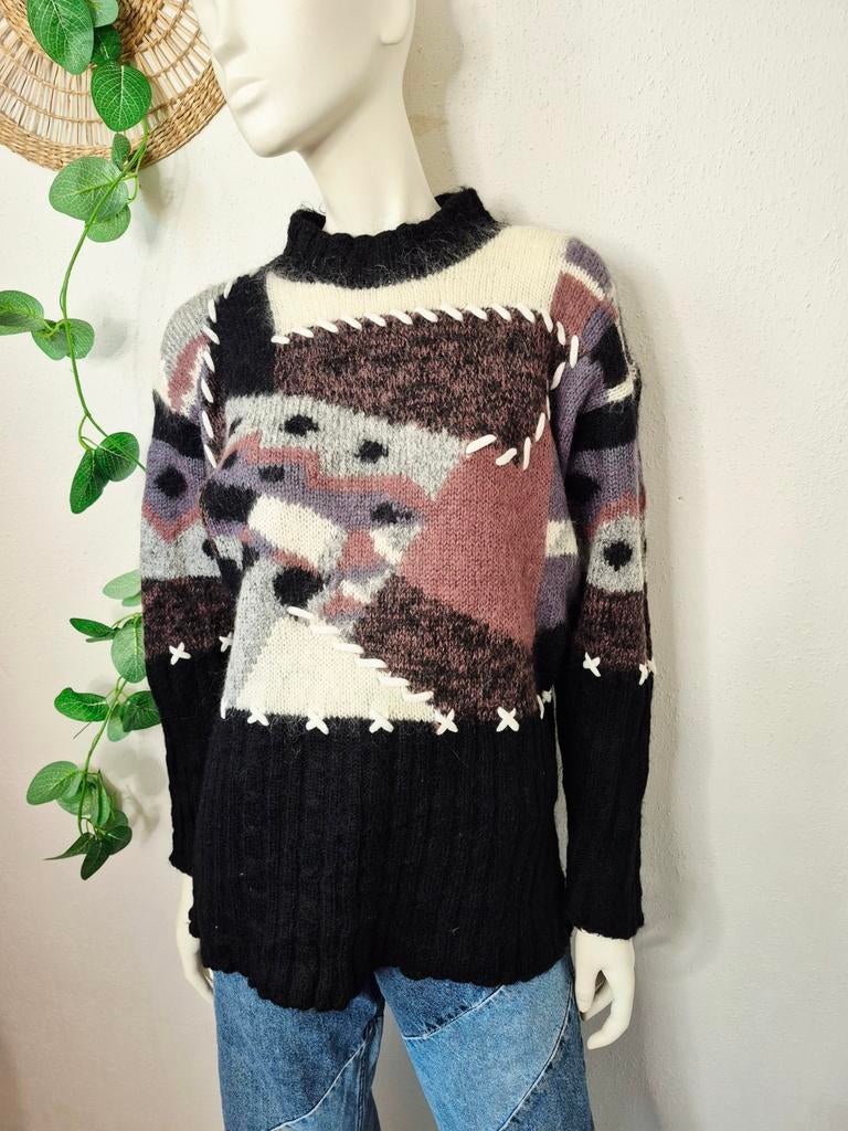 Vintage Y2K mohair trui M, Kleding | Dames, Vintage, Ophalen of Verzenden, Zo goed als nieuw, Maat 38/40 (M)