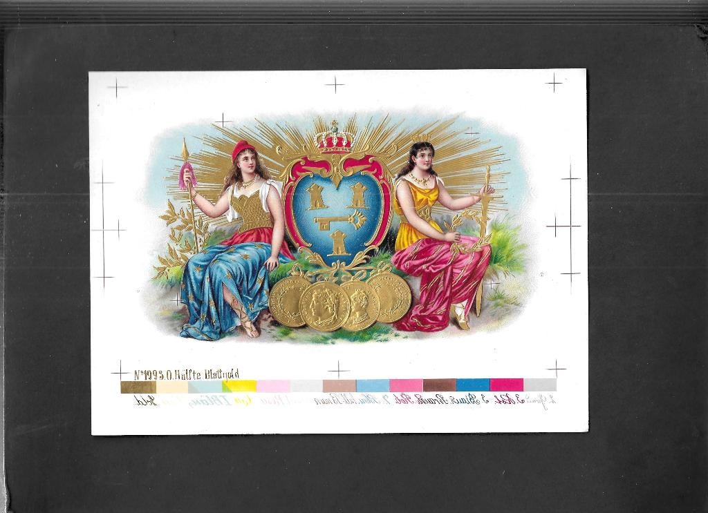 JGEtiket scan V4344, Ophalen of Verzenden, Gebruikt, Sigarenbandjes