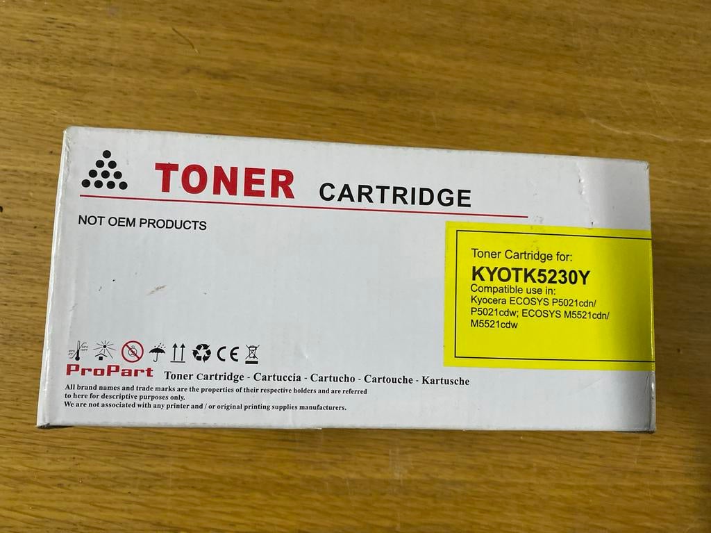 ProPart Toner Cartridge KYOTK5230Y - Nieuw, Ophalen of Verzenden, Nieuw, Toner