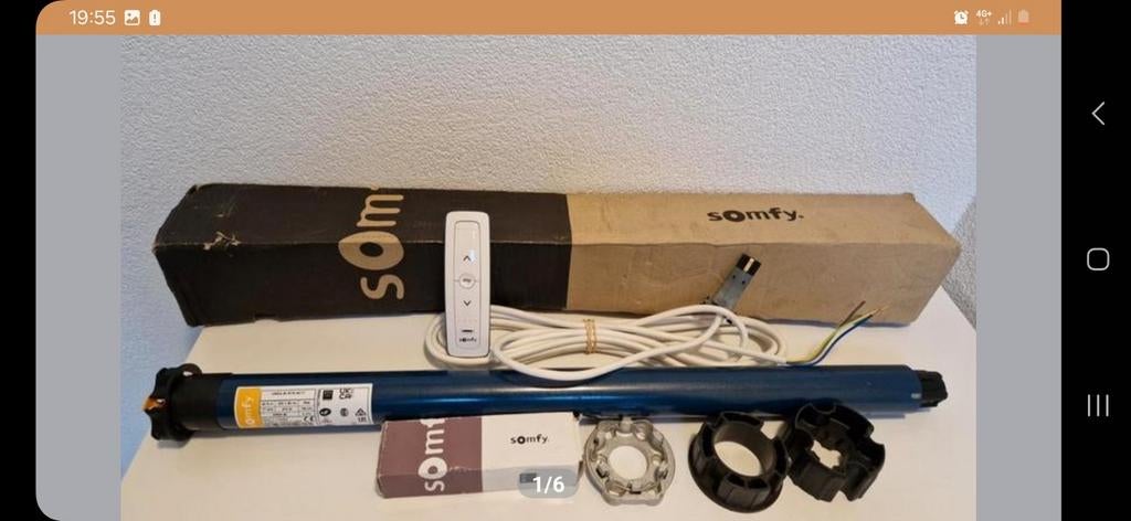 Somfy Buismotoren Reparatie/Revisie Rolluiken zonneschermen, Ophalen of Verzenden, Nieuw, Rolluik