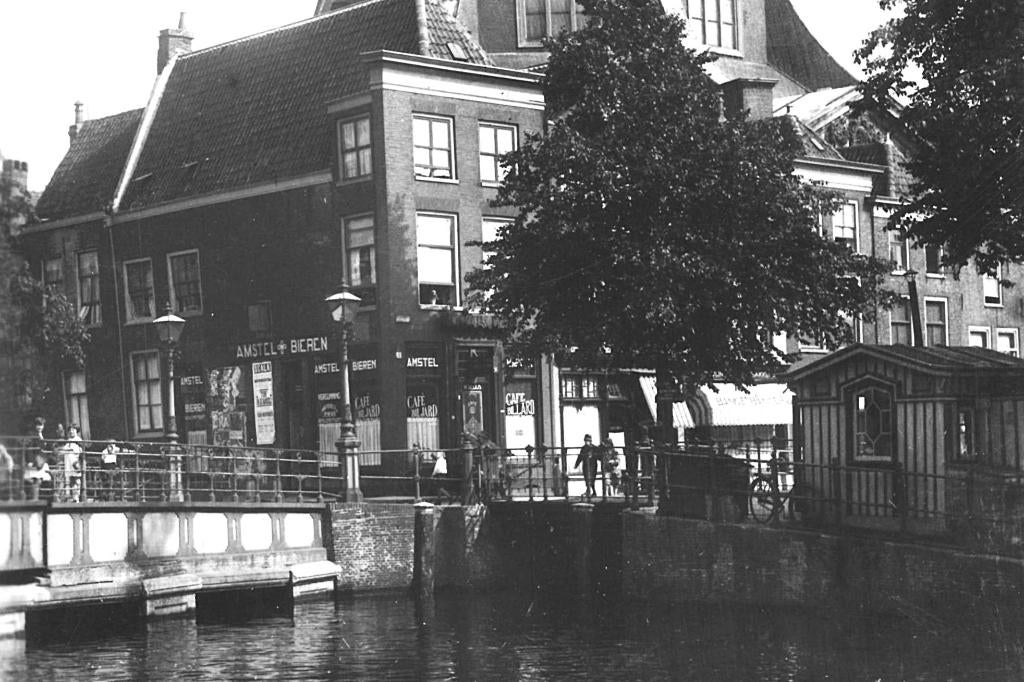 77964 Leiden Marekerk 1956 Gelopen met zegel, Ophalen of Verzenden, 1940 tot 1960, Gelopen, Zuid-Holland