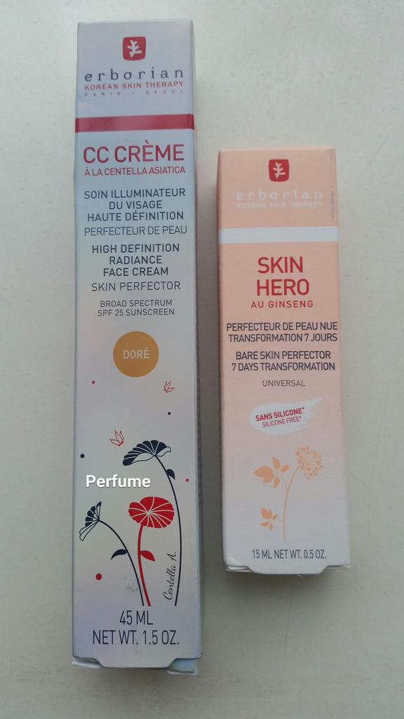 Erborian CC Crème Dore en Skin Hero, Verzenden, Nieuw, Beige, Gehele gezicht