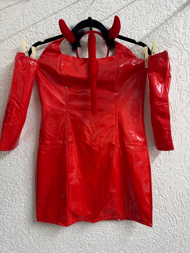 Duivelpak - Carnaval, Kleding | Dames, Carnavalskleding en Feestkleding, Zo goed als nieuw, Carnaval, Ophalen of Verzenden