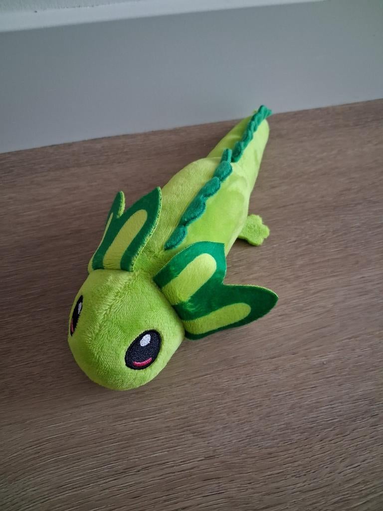 Knuffel Axolotl groen Jafri Toys 23 cm L783, Kinderen en Baby's, Speelgoed | Knuffels en Pluche, Ophalen of Verzenden, Zo goed als nieuw