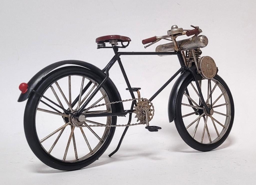 Fiets met motor Solex miniatuur van blik model metaal deco, Ophalen of Verzenden, Nieuw, Overige typen