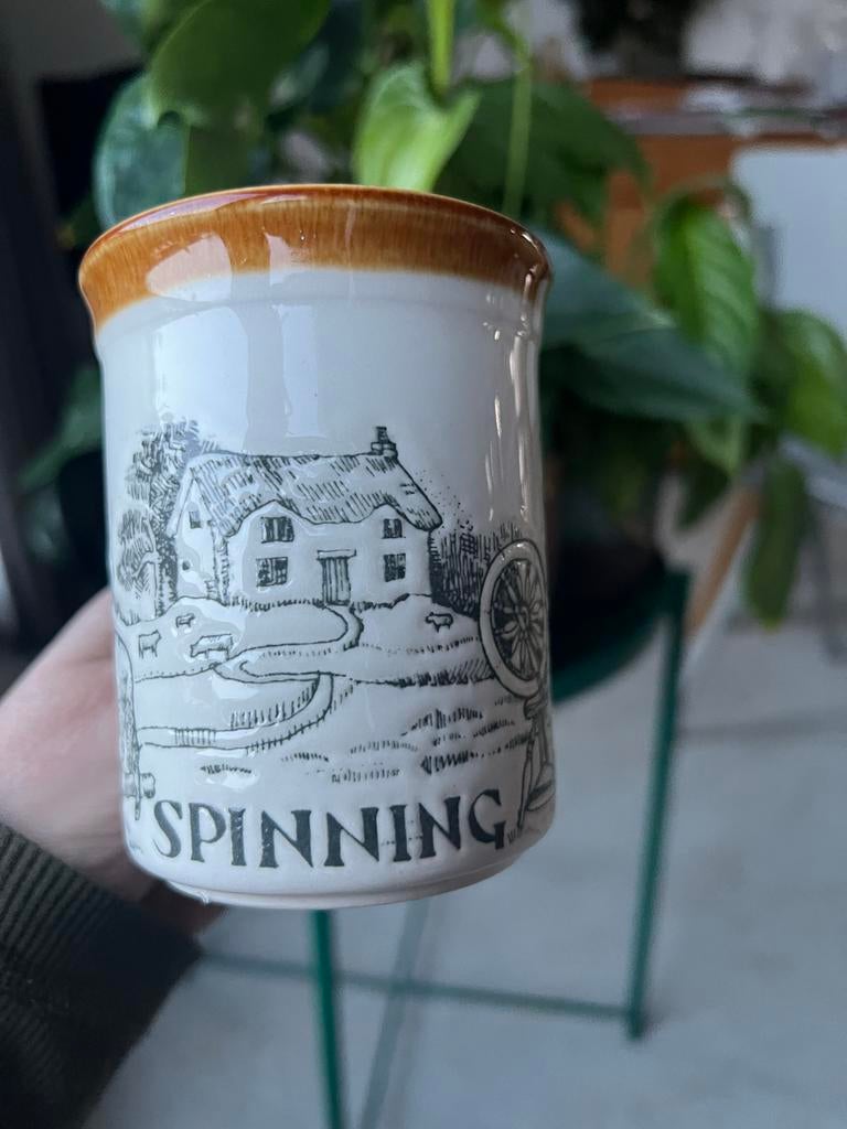 Vintage Biltons Mokken set van 3, Gebruikt, Ophalen of Verzenden, Overige stijlen, Kop(pen) en/of Schotel(s)