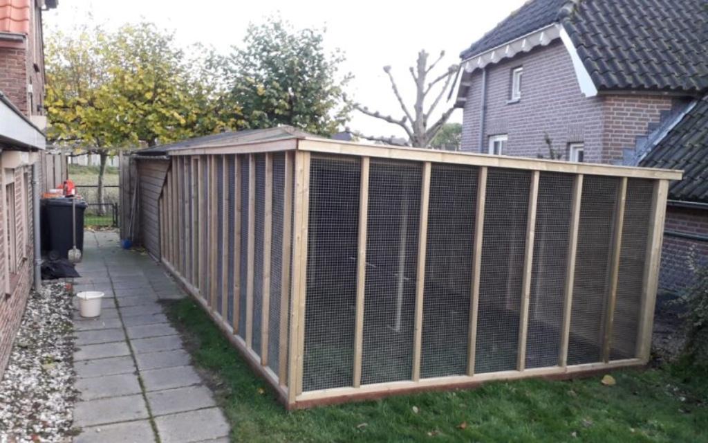 Vogelhuis op maat vogelkooi duurzaam volière met sluis 🦜, Ophalen of Verzenden, Nieuw