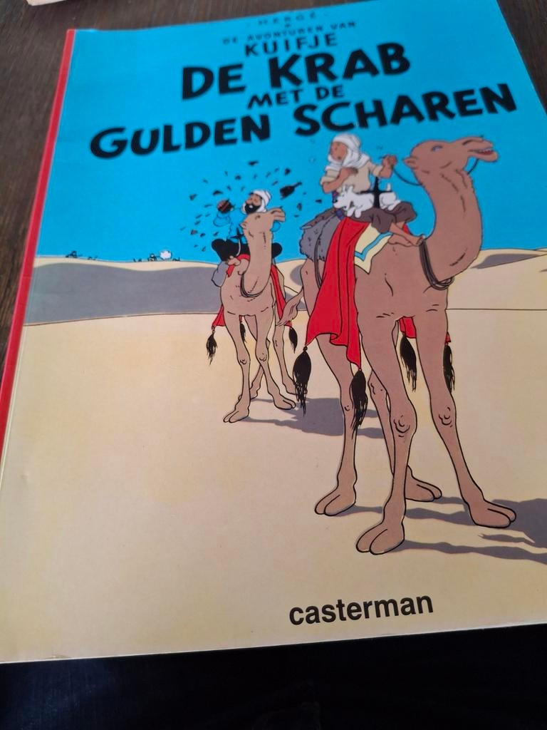 Kuifje - De Krab met de Gulden Scharen - Casterman, Gelezen, Eén stripboek, Ophalen of Verzenden, Hergé
