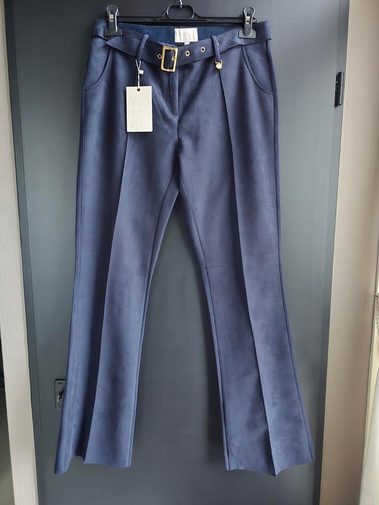 Nieuwe broek zizo blauw 42 suedelook, Blauw, Maat 42/44 (L), Nieuw, Ophalen of Verzenden